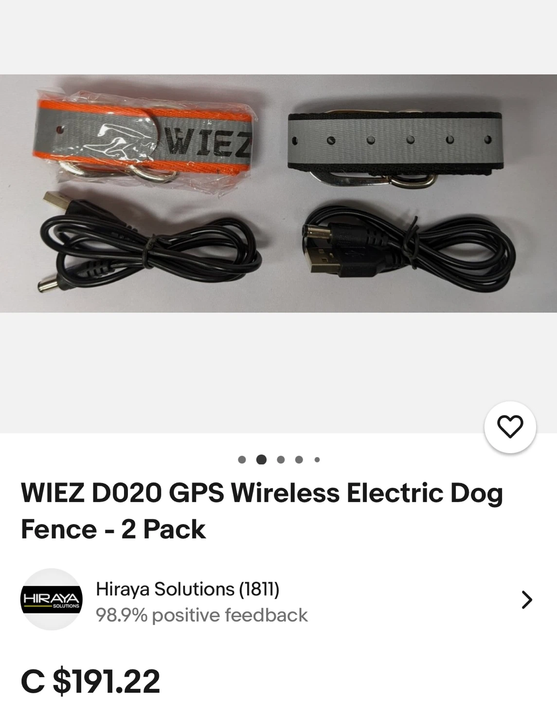 WIEZ D020 GPS Wireless Dog Fence - 2 Pack - photo 5