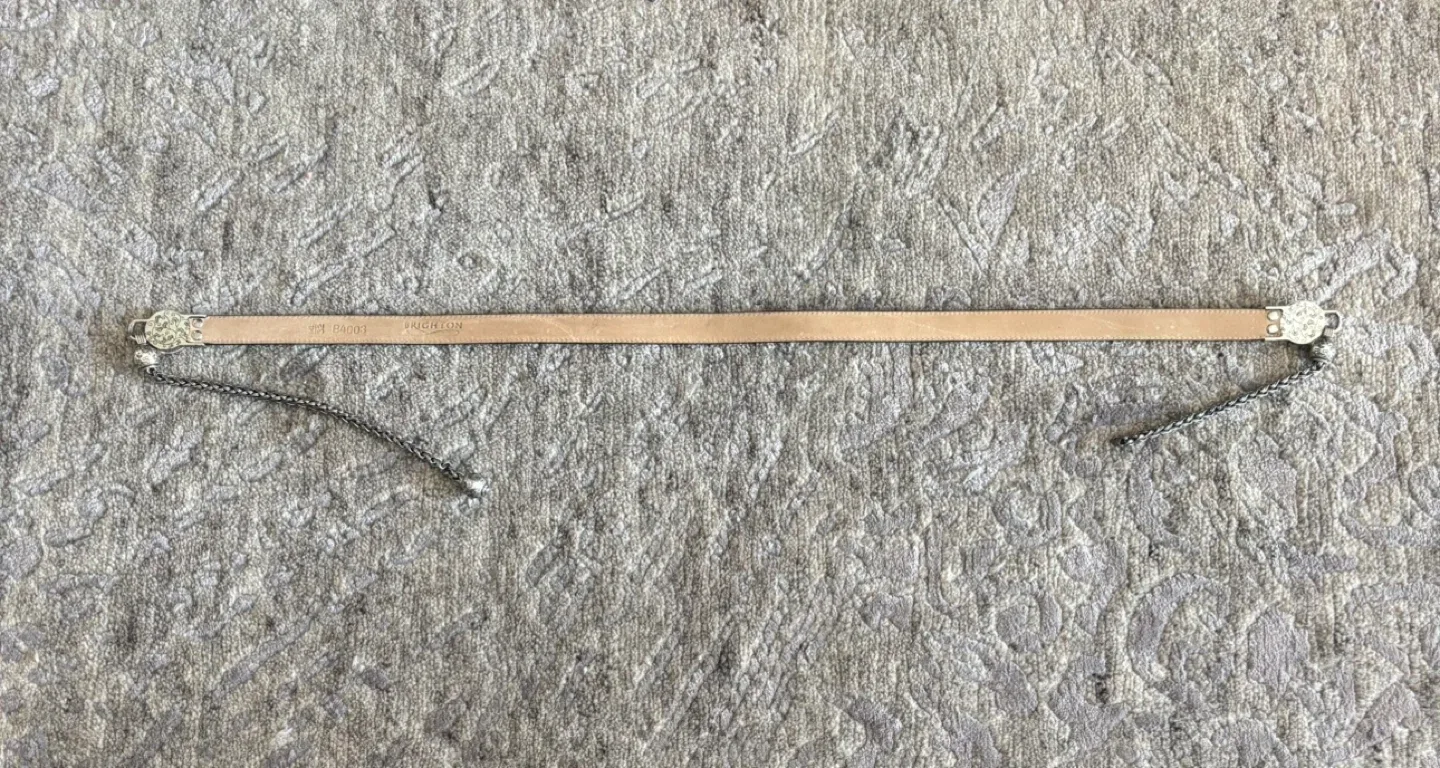 Brighton 32” B4003 black leather belt image indicator(4)