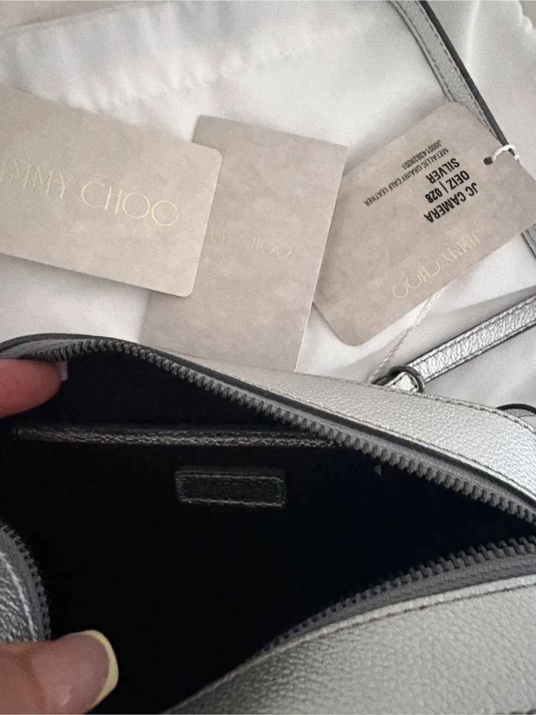 BRAND NEW Jimmy Choo Bag - Silver image indicator(3)