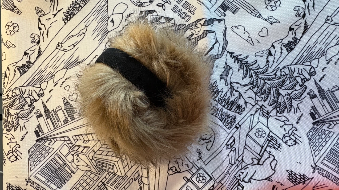 Fuzzy Earmuffs - Brown - photo 2