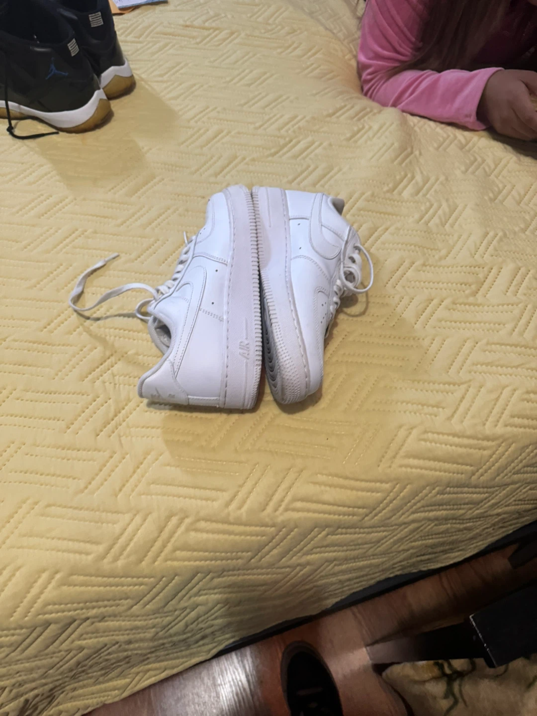 Nike Air Force 1 White Sneakers - photo 2