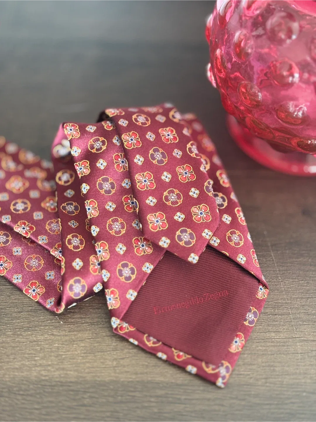 Ermenegildo Zegna 100% silk, made in Italy tie image indicator(7)