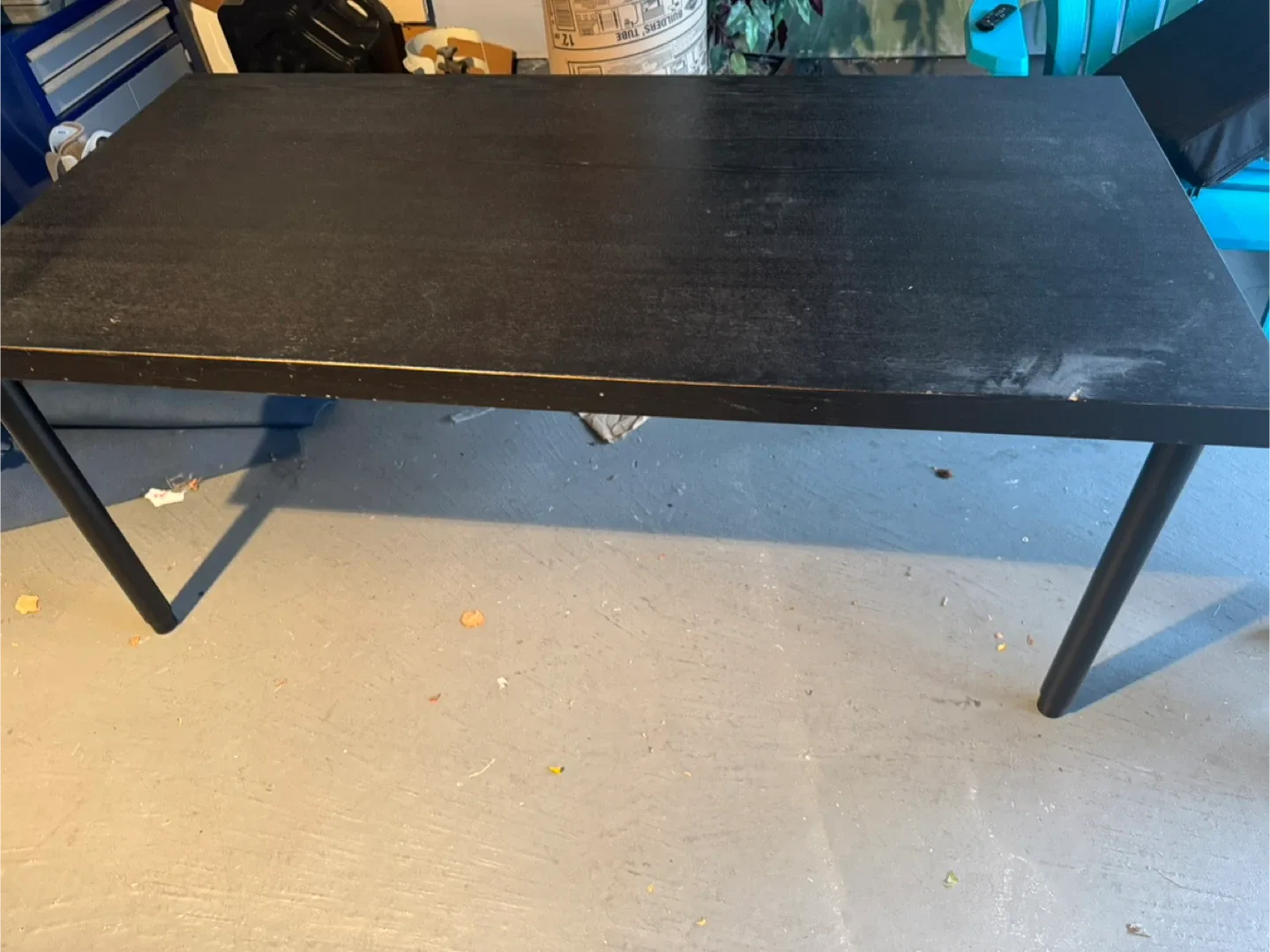 Black Wood Grain Desk - 58x29 inches image indicator(4)