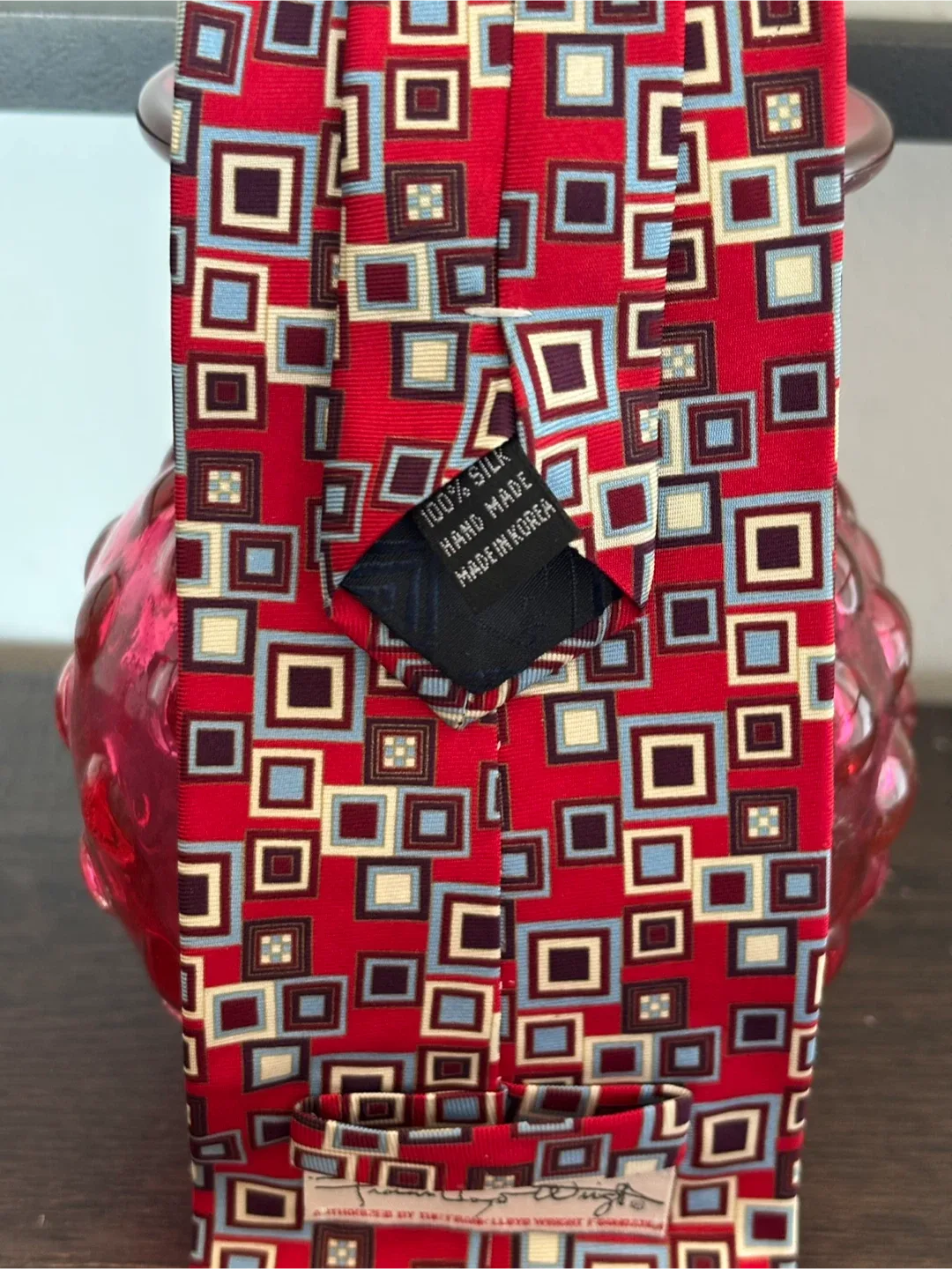 Vintage Frank Lloyd Wright Foundation Geometric tie image indicator(4)