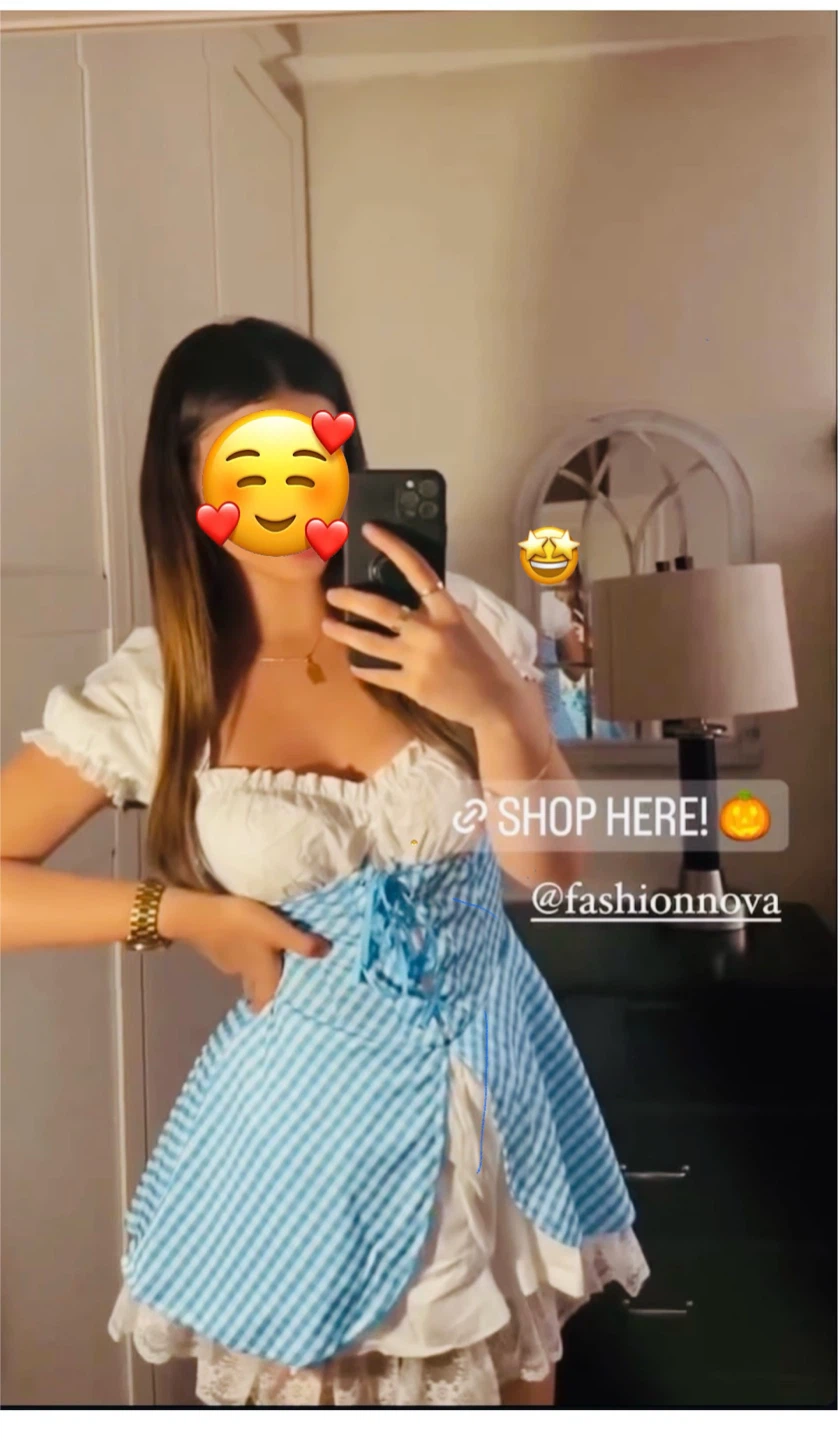 Dorothy Costume - Blue & White Gingham Dress