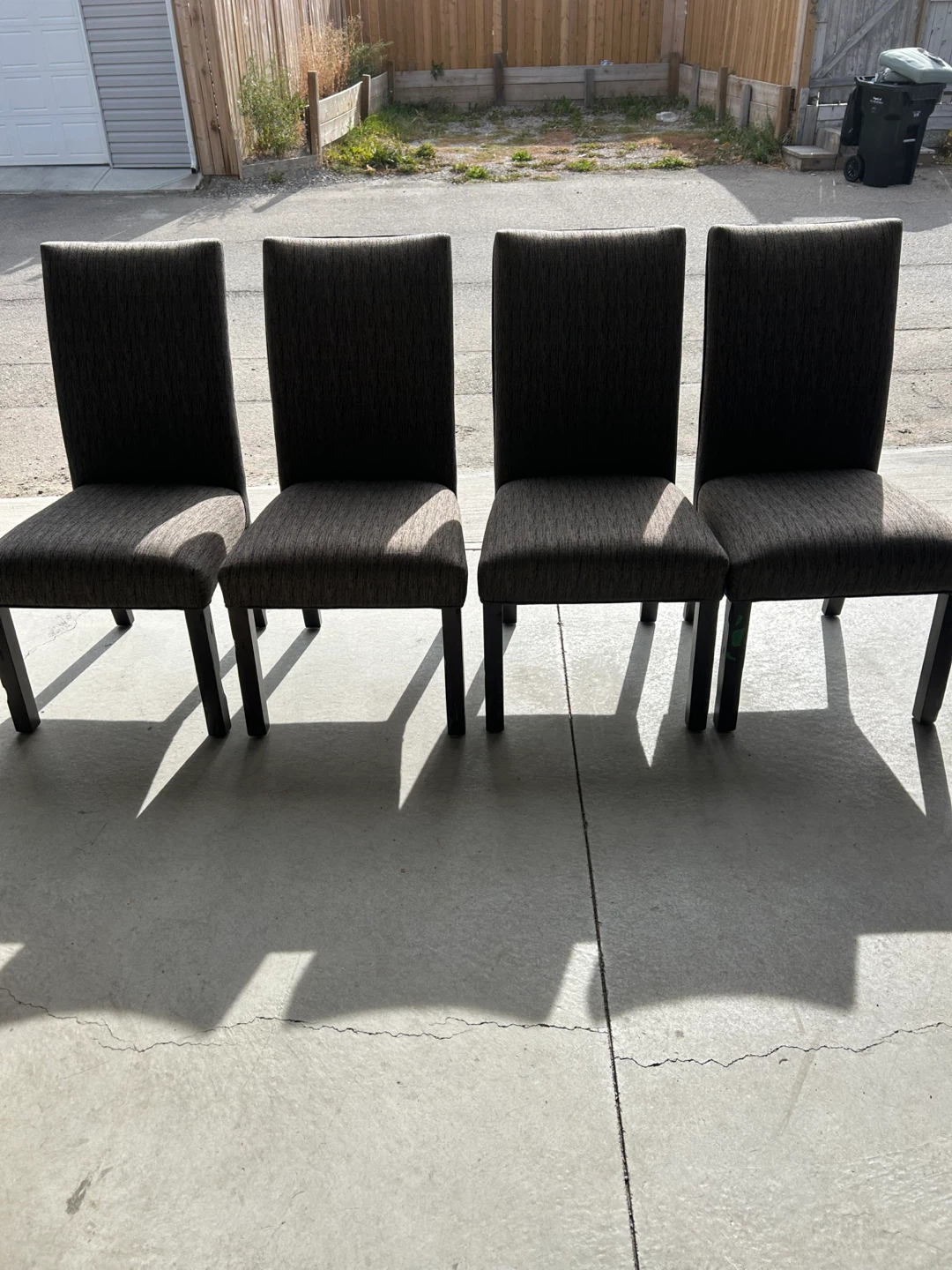 Set of 4 Upholstered Dining Chairs
