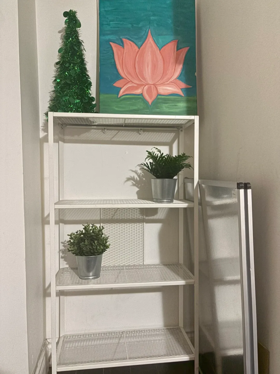 IKEA White Metal Shelf Unit image indicator(2)