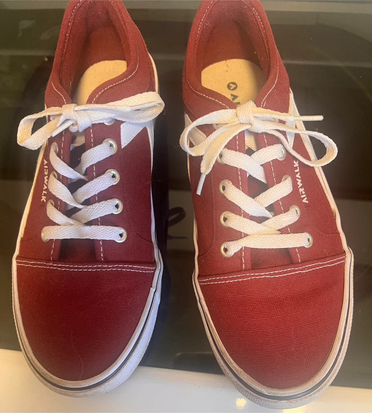 Airwalk Red Canvas Shoes - Size 8