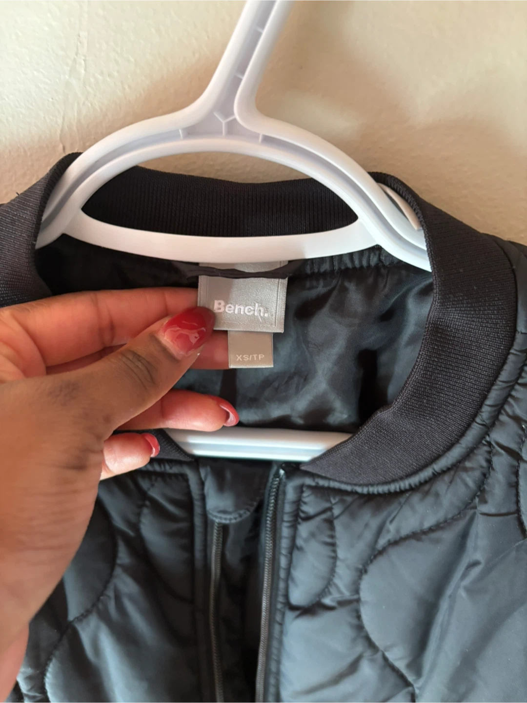 Bench. Black Quilted Bomber Jacket - XS - photo 2