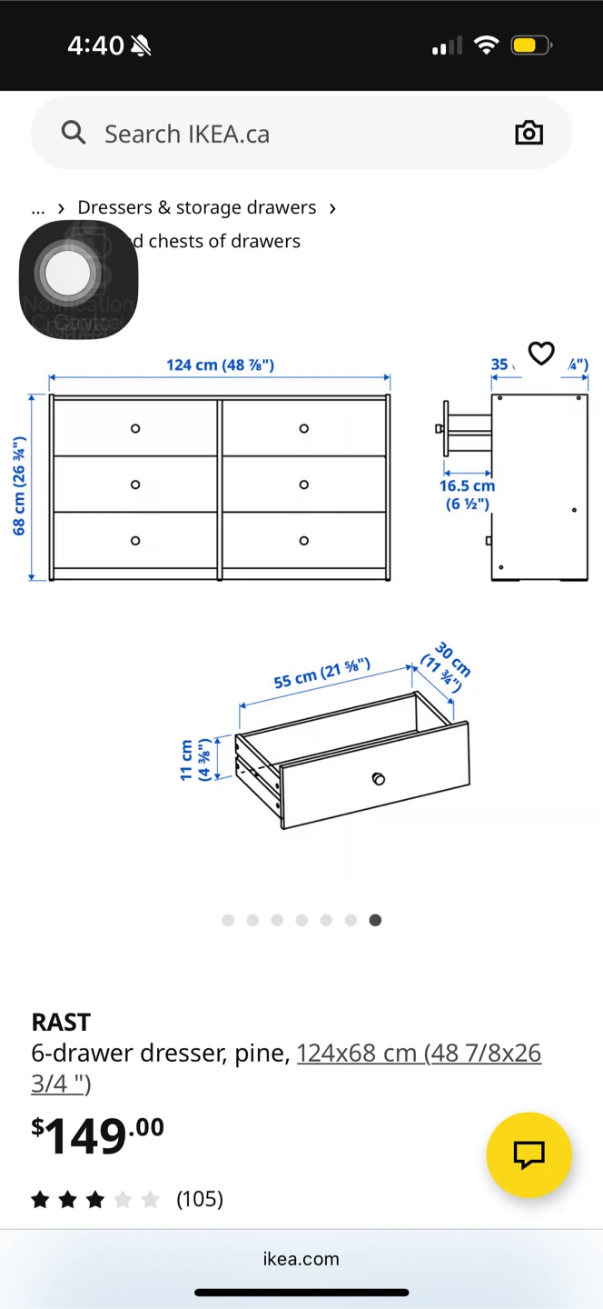 IKEA RAST 6-Drawer Dresser, Pine - photo 3