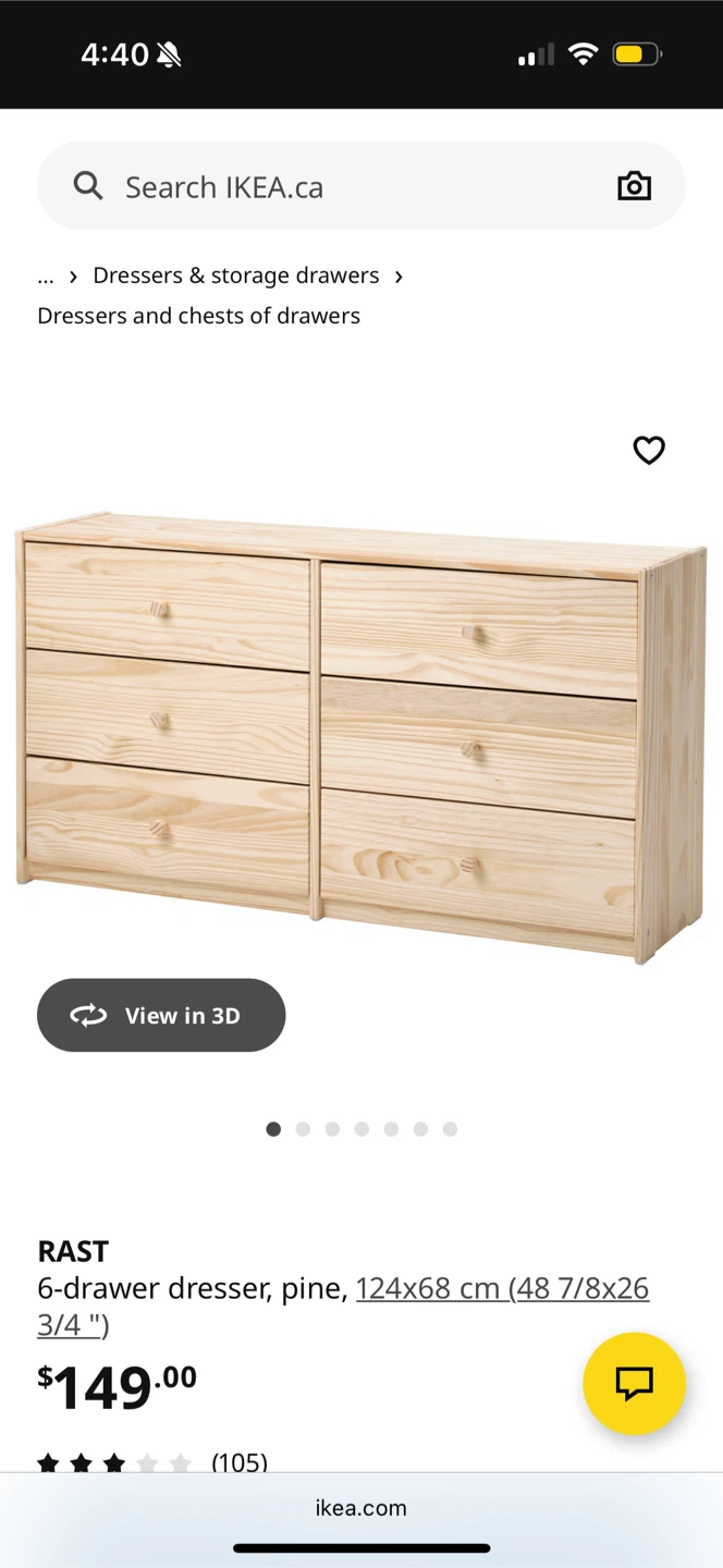 IKEA RAST 6-Drawer Dresser, Pine - photo 2