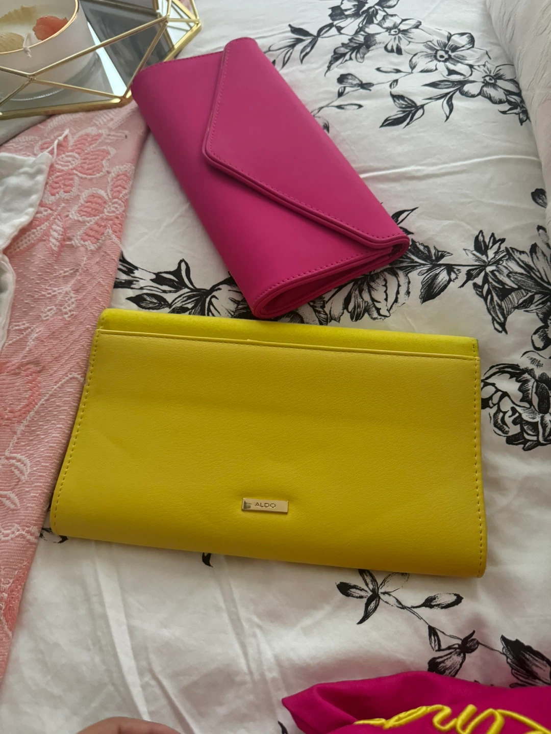 Clutch Purses - Pink, Yellow, Silver - photo 4