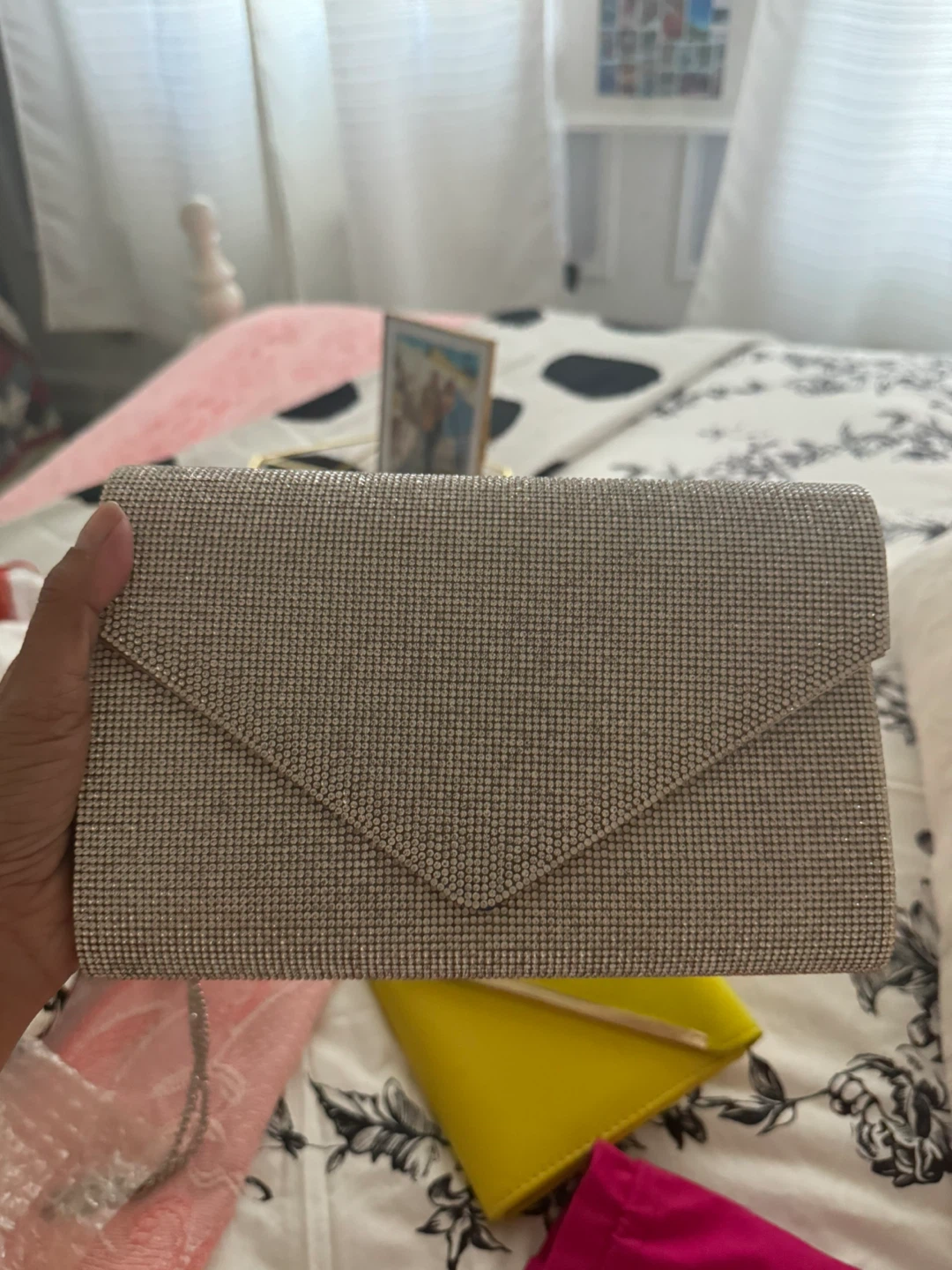 Clutch Purses - Pink, Yellow, Silver - photo 3