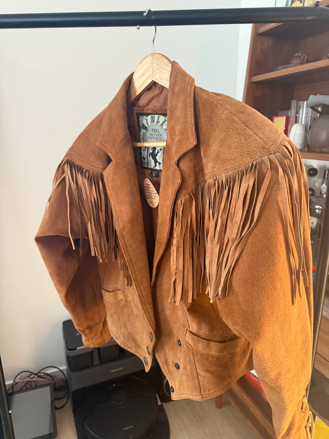 Vintage Fringe Suede Leather Jacket thumbnail