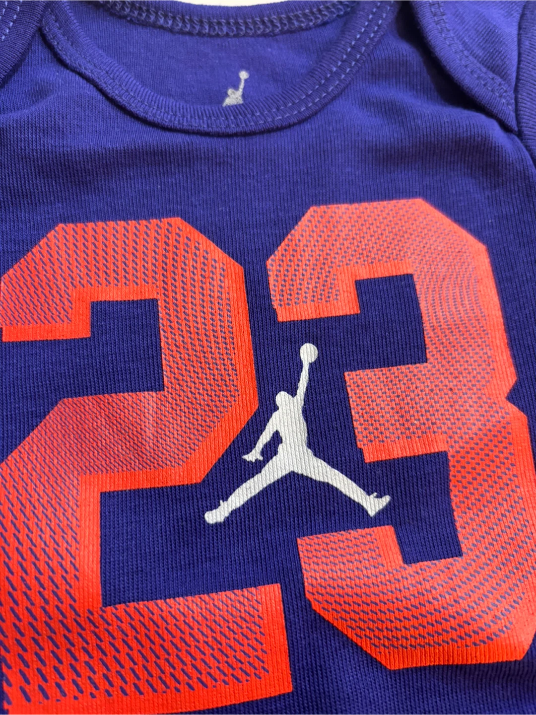 NEW Jordan Baby Bodysuit with Bib - 0-6 Months - photo 2