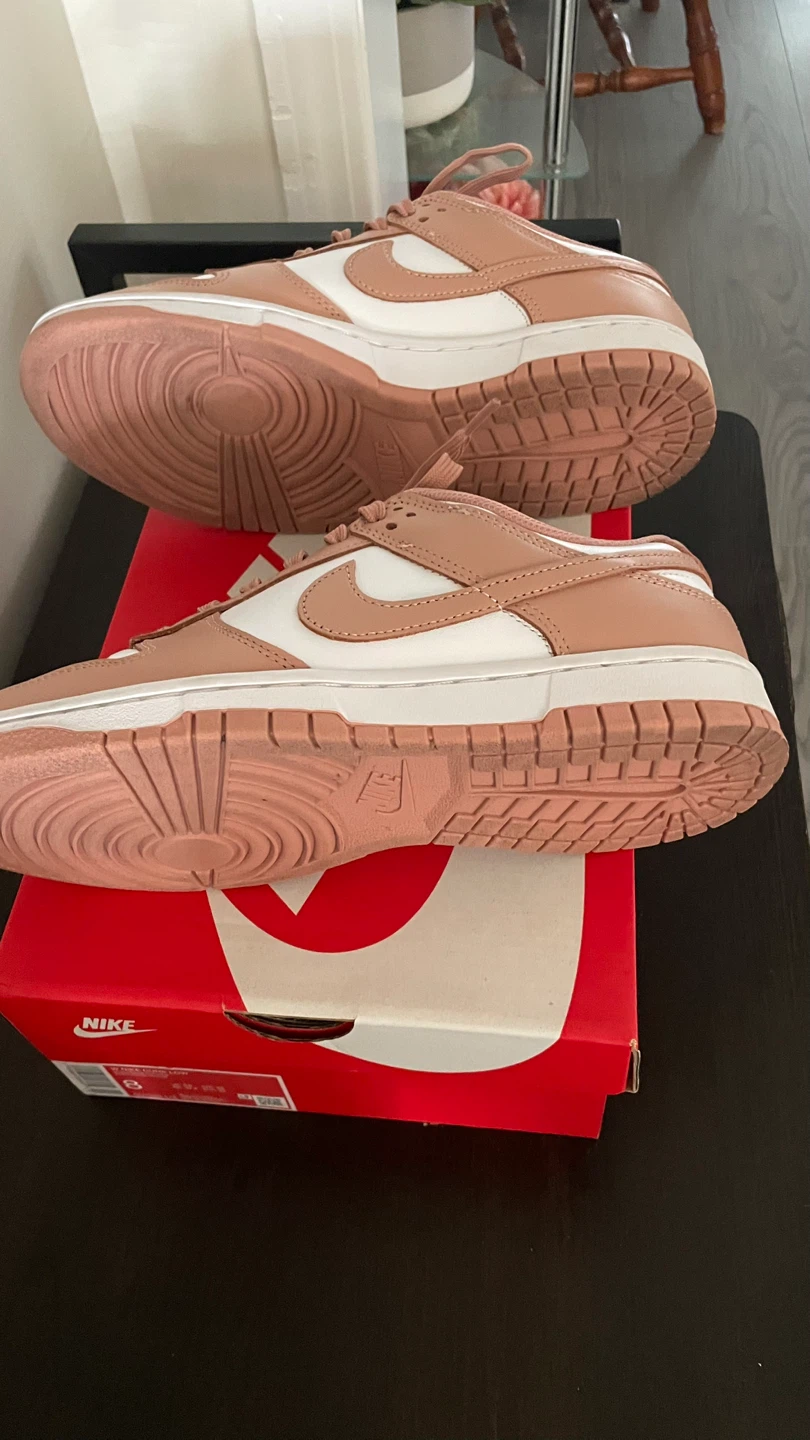 Nike Dunk Low Women's Size 9 EUR - White/Rose Whisper - New! - photo 4