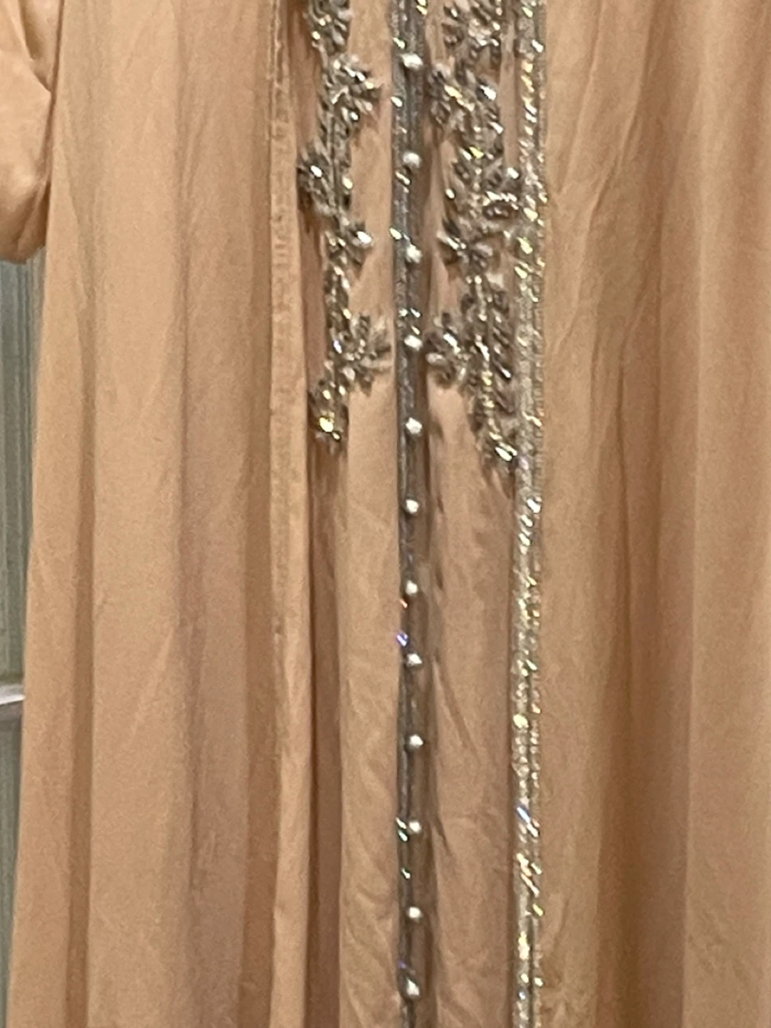 Beige Embellished Gala Dress - photo 3