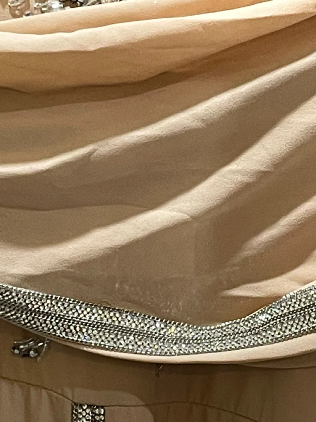 Beige Embellished Gala Dress - photo 2