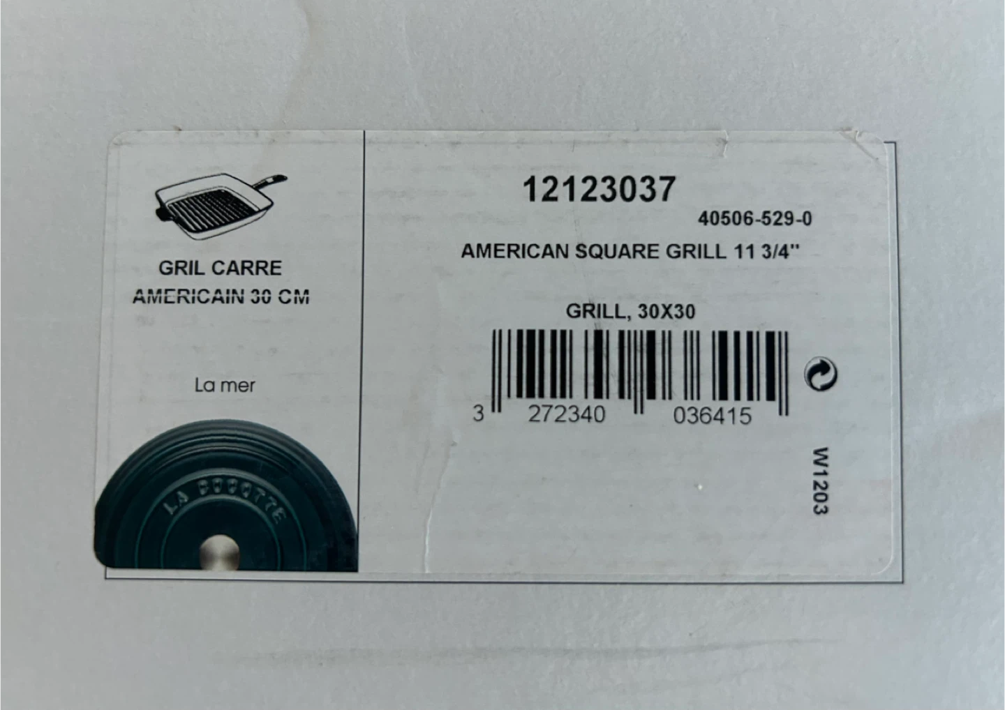 Brand New Staub Grill 11 3/4” in La Mer - photo 5