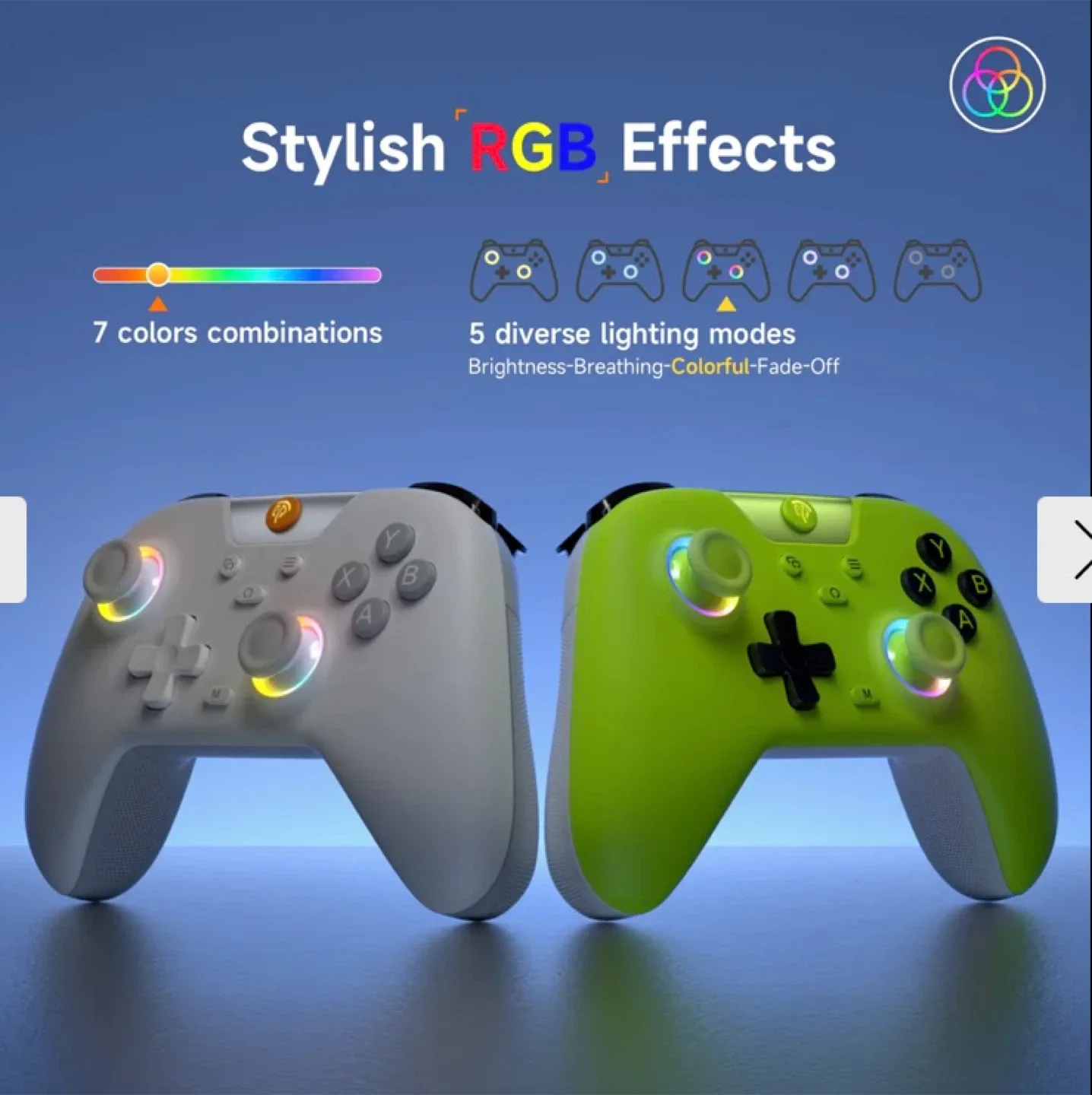 X05 Wireless Gaming Controller with RGB Effects thumbnail