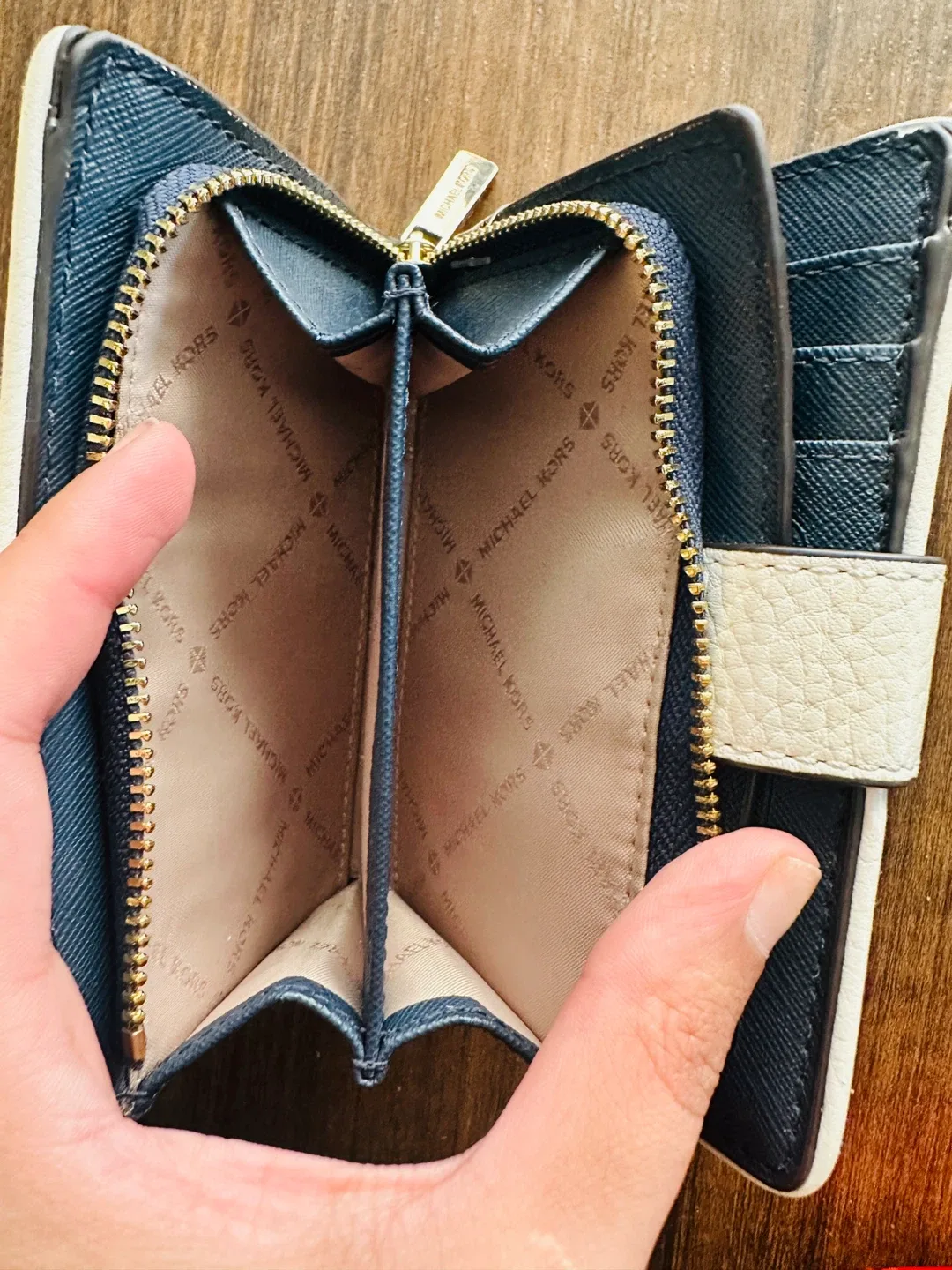 Michael Kors Denim Print Wallet image indicator(2)