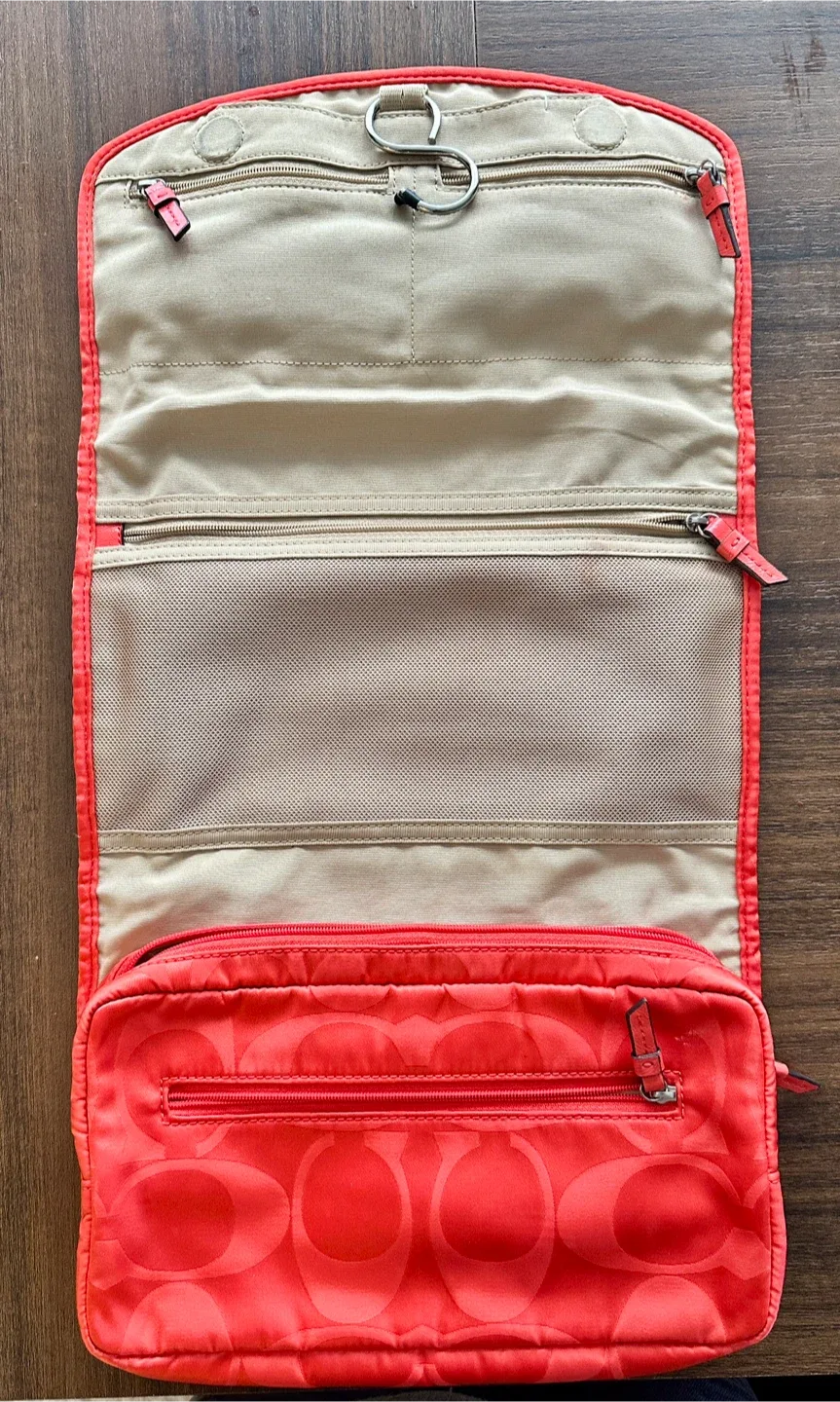 Coach Travel Toiletry Bag - Red image indicator(2)