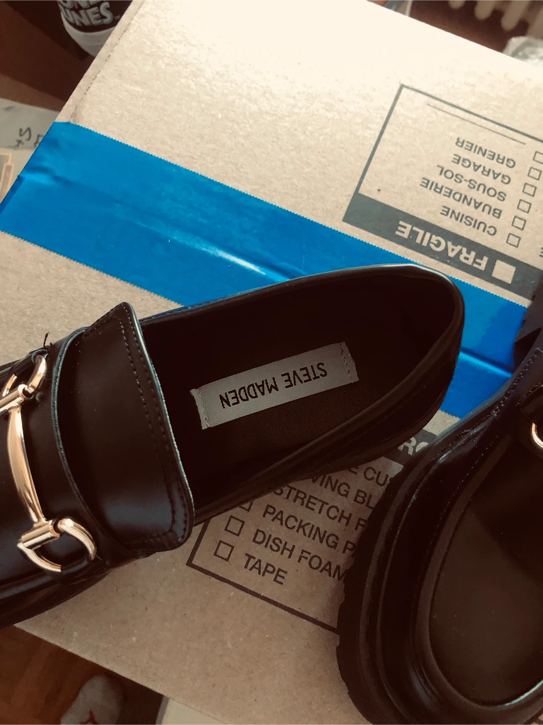 Steve Madden Black Leather Loafers - photo 2