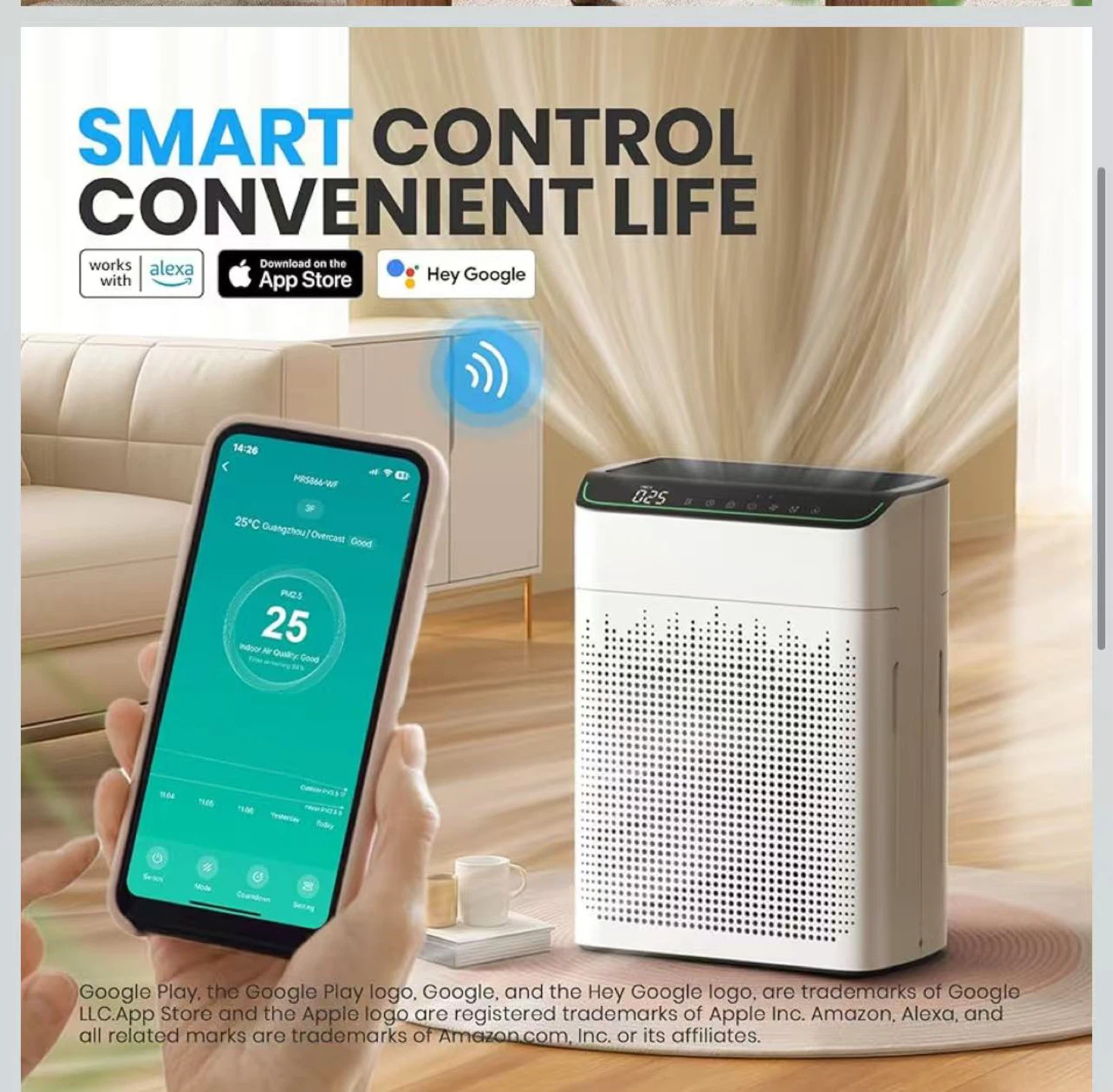 Air Purifiers for Home Large Room Up to 1690 ft² - photo 3