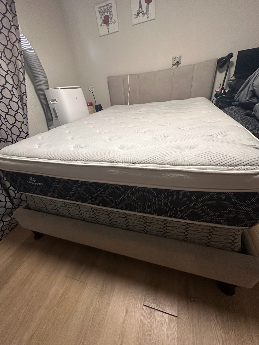 Bed Frame and Queen Size Mattress with Box Spring