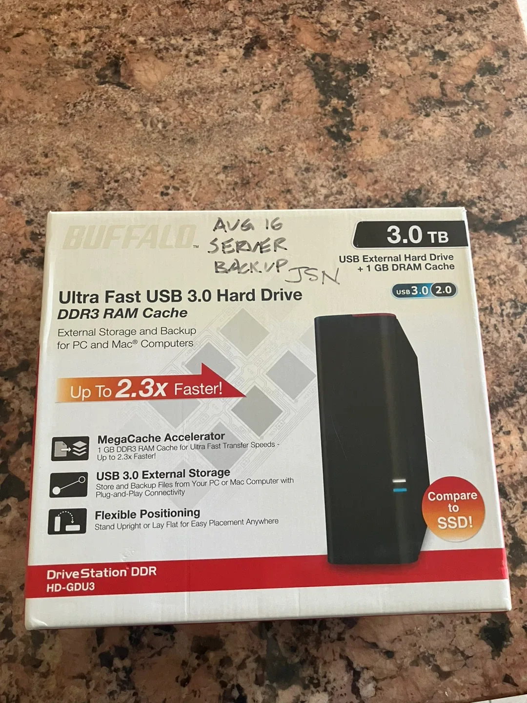 Buffalo HD-GDU3 3.0 TB External Hard Drive thumbnail