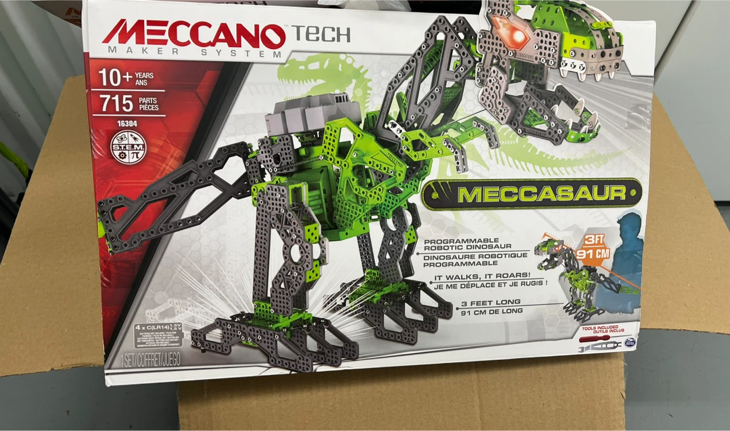 Meccano Tech Meccasaur Programmable Robotic Dinosaur