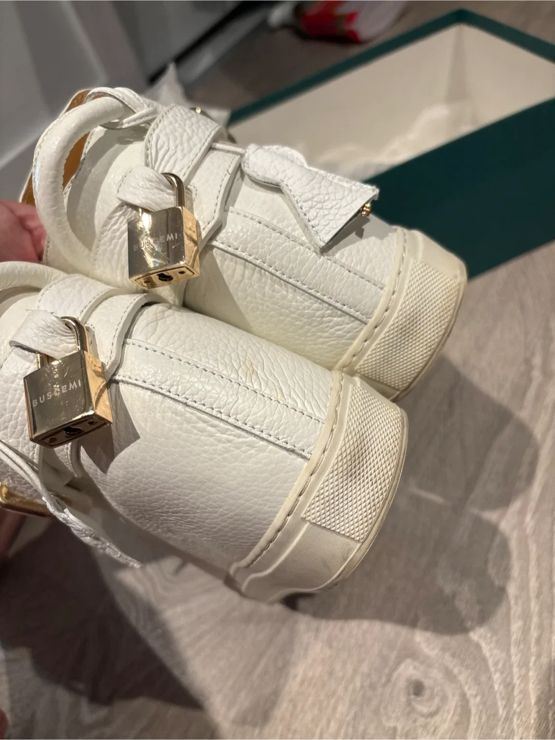 Buscemi 100MM Alta White Sneakers - Size 7 image indicator(3)