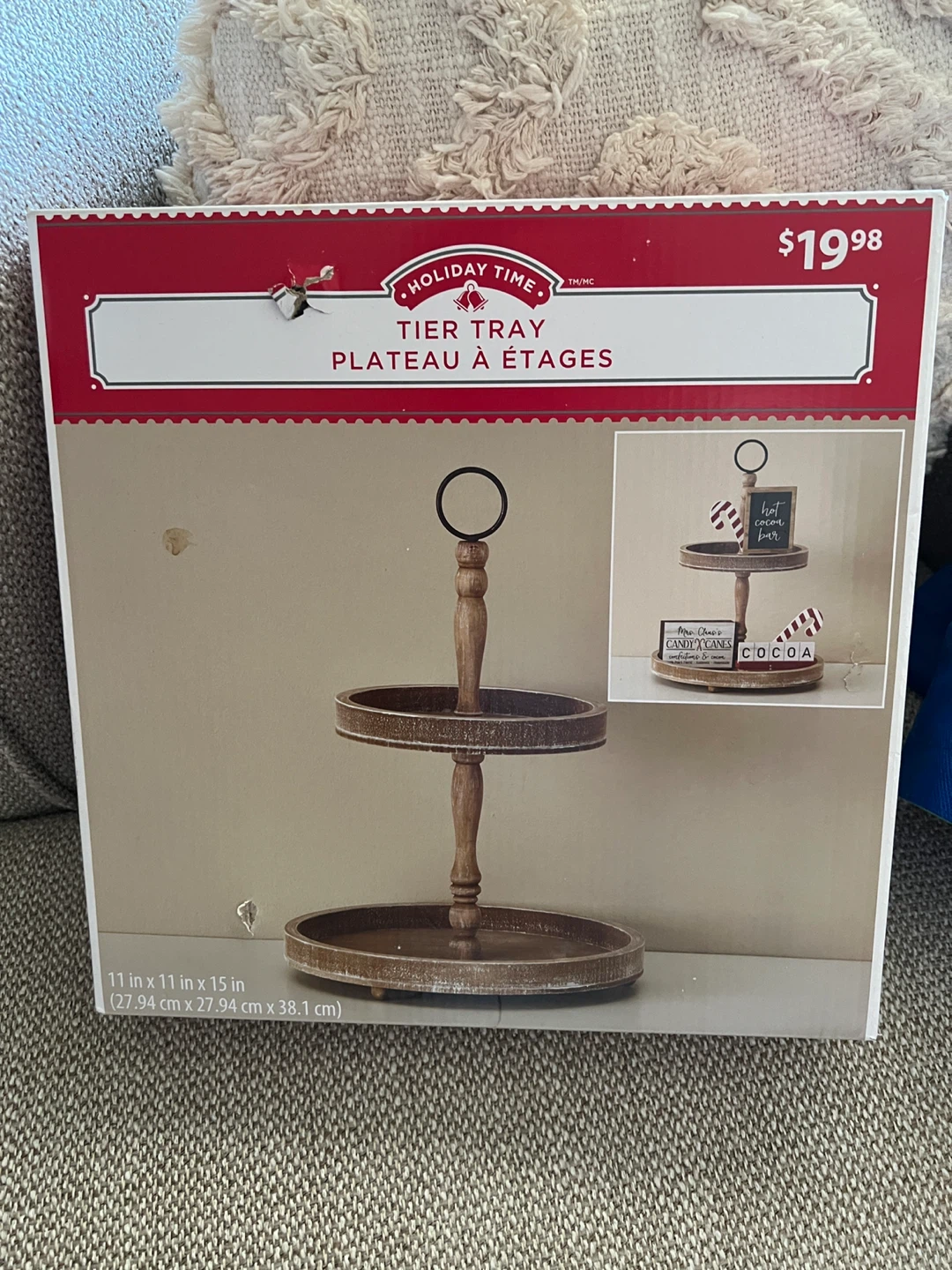 Holiday Time Tier Tray - New in Box! - photo 2