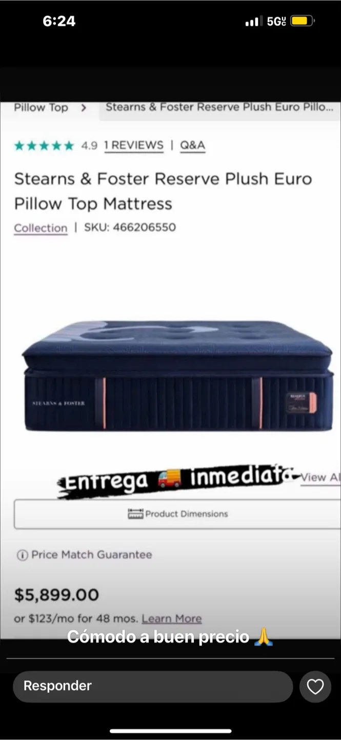 Furniture Sets & Stearns & Foster Mattress image indicator(5)