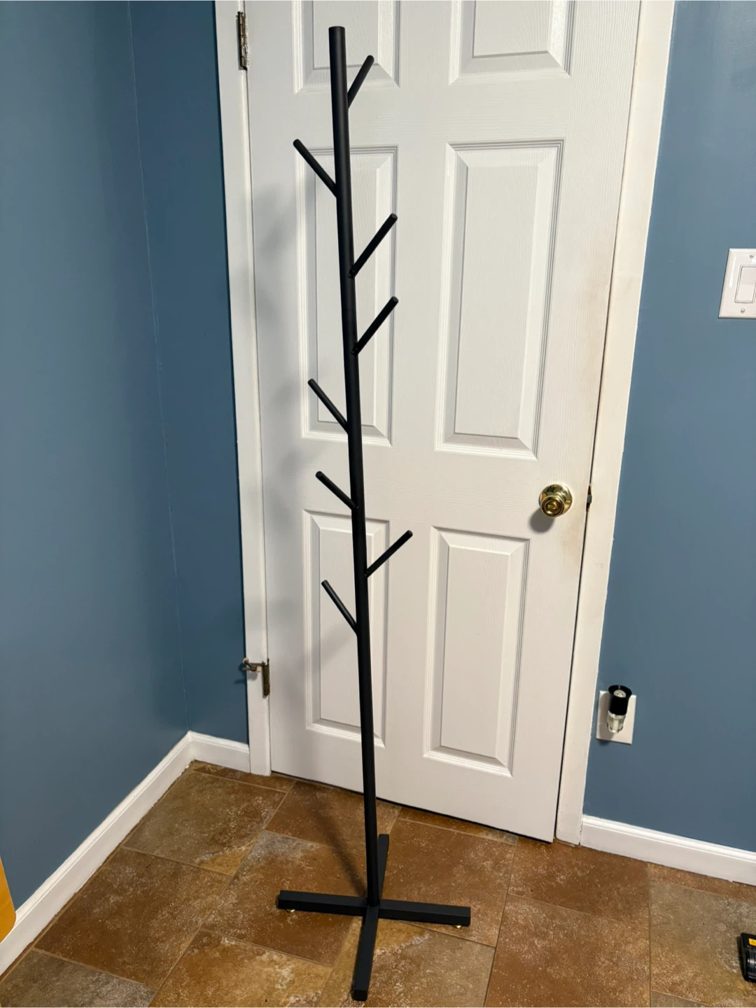 Black Metal Coat Rack