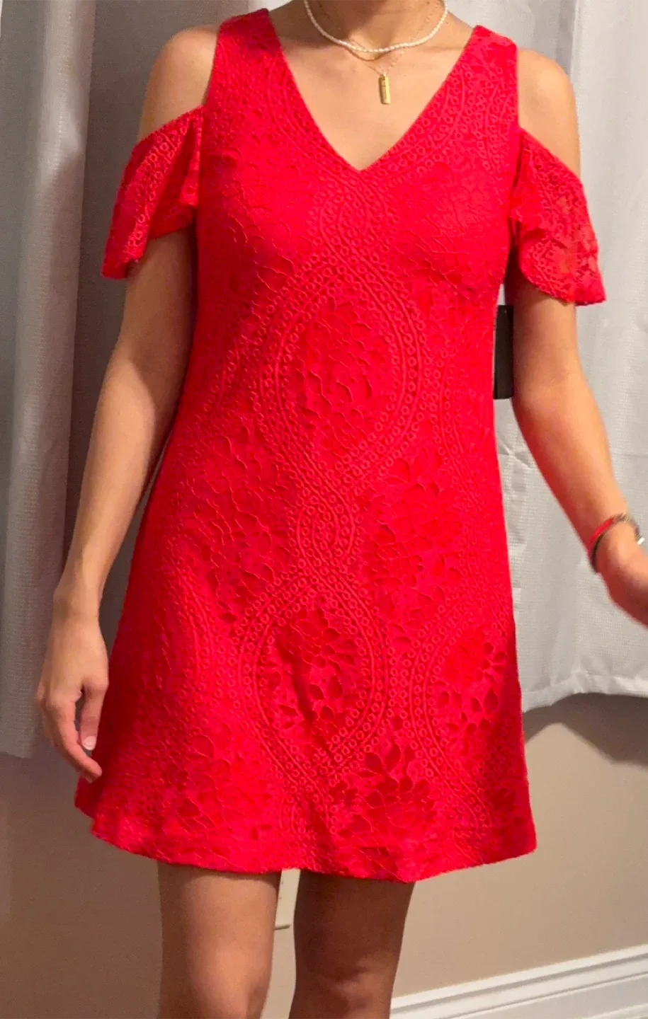 GUESS Bright Coral Dress Size 4