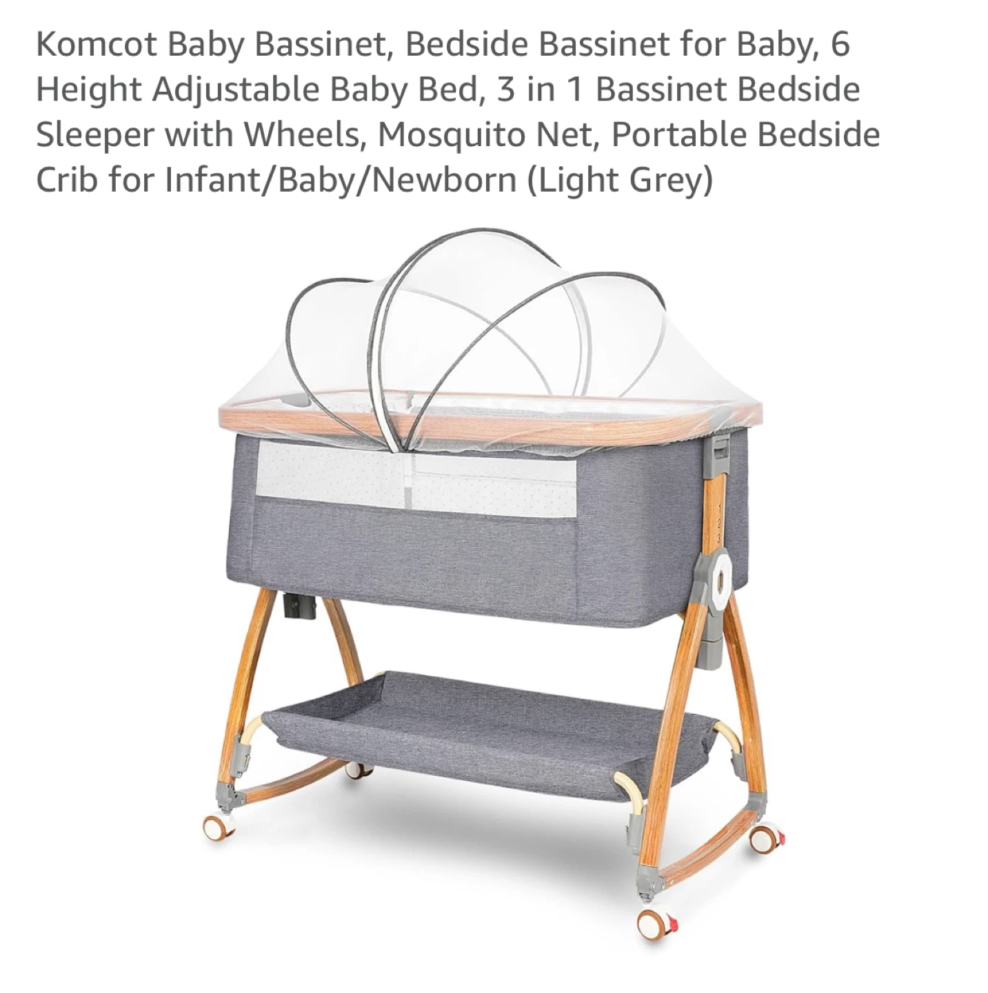 Komcot Baby Bassinet - Bedside Sleeper - photo 2
