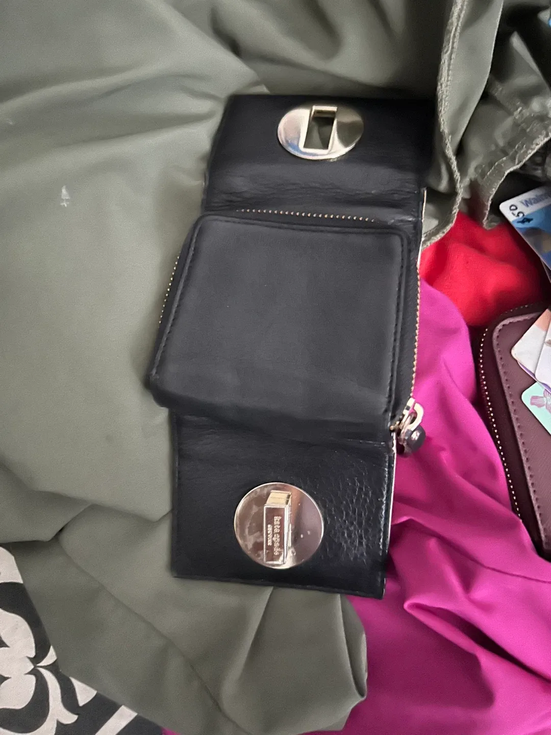 Kate Spade Black Leather Wallet thumbnail