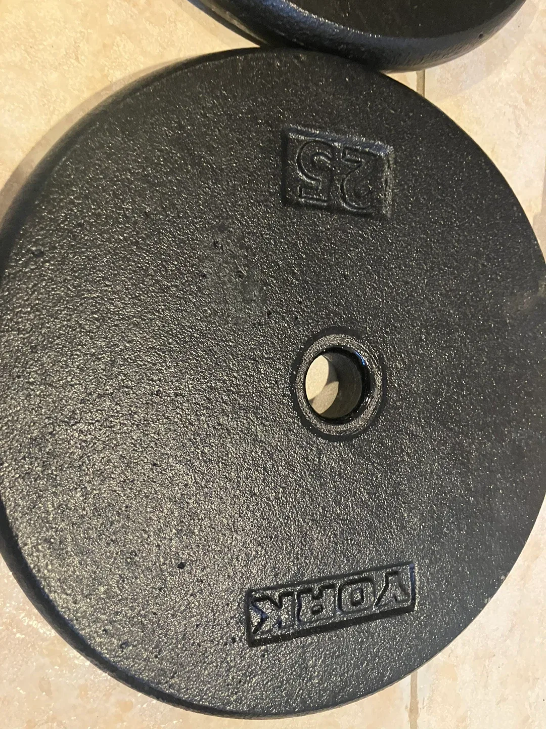 York 25 lb Weight Plates & Dumbbell Bars image indicator(3)