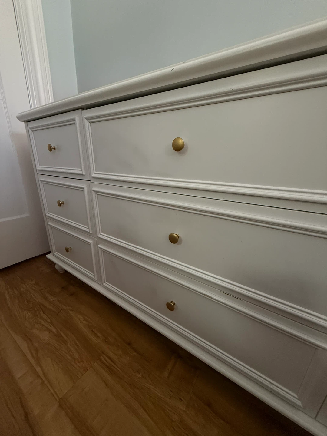 White Felomina 9 Drawer 63” W Solid Wood Chest - photo 4