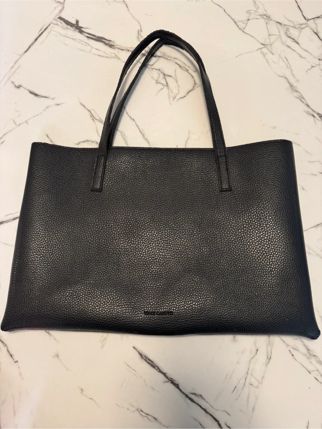 Authentic Vince Camuto Black Vegan Leather Tote Bag image indicator(2)