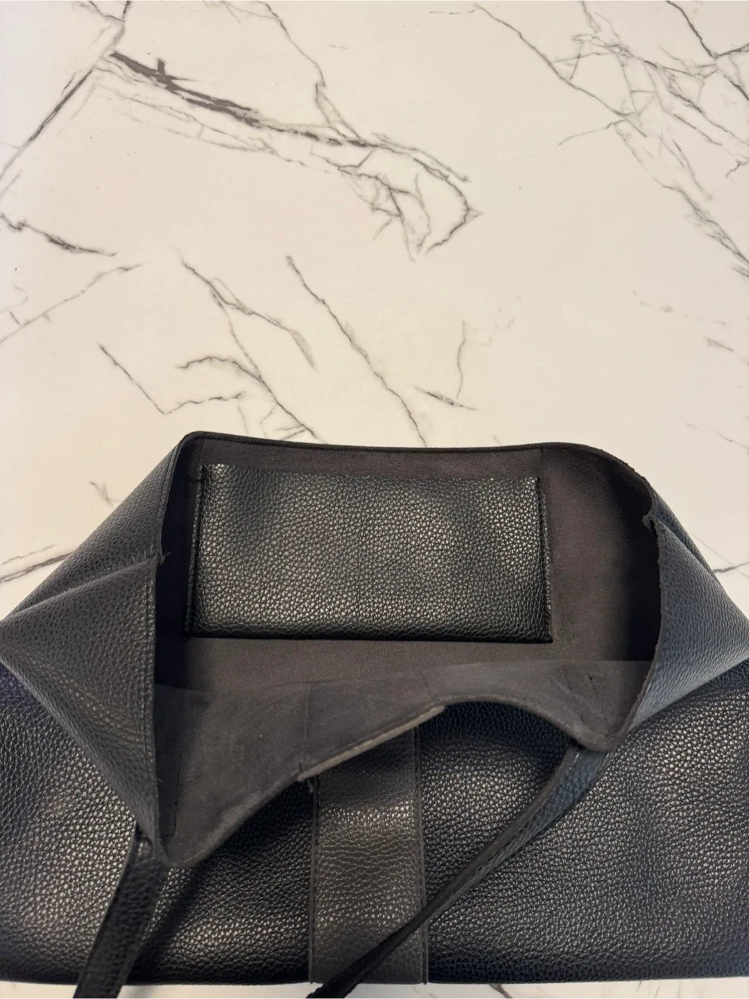 Authentic Vince Camuto Black Vegan Leather Tote Bag image indicator(4)