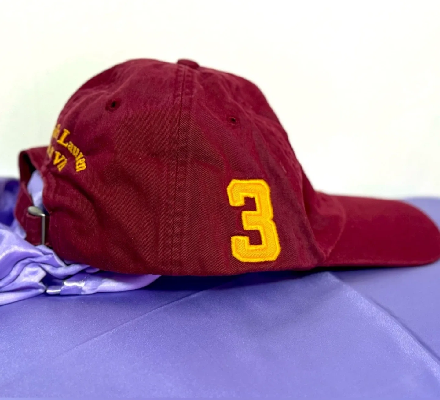 Polo Ralph Lauren Burgundy Cap image indicator(4)