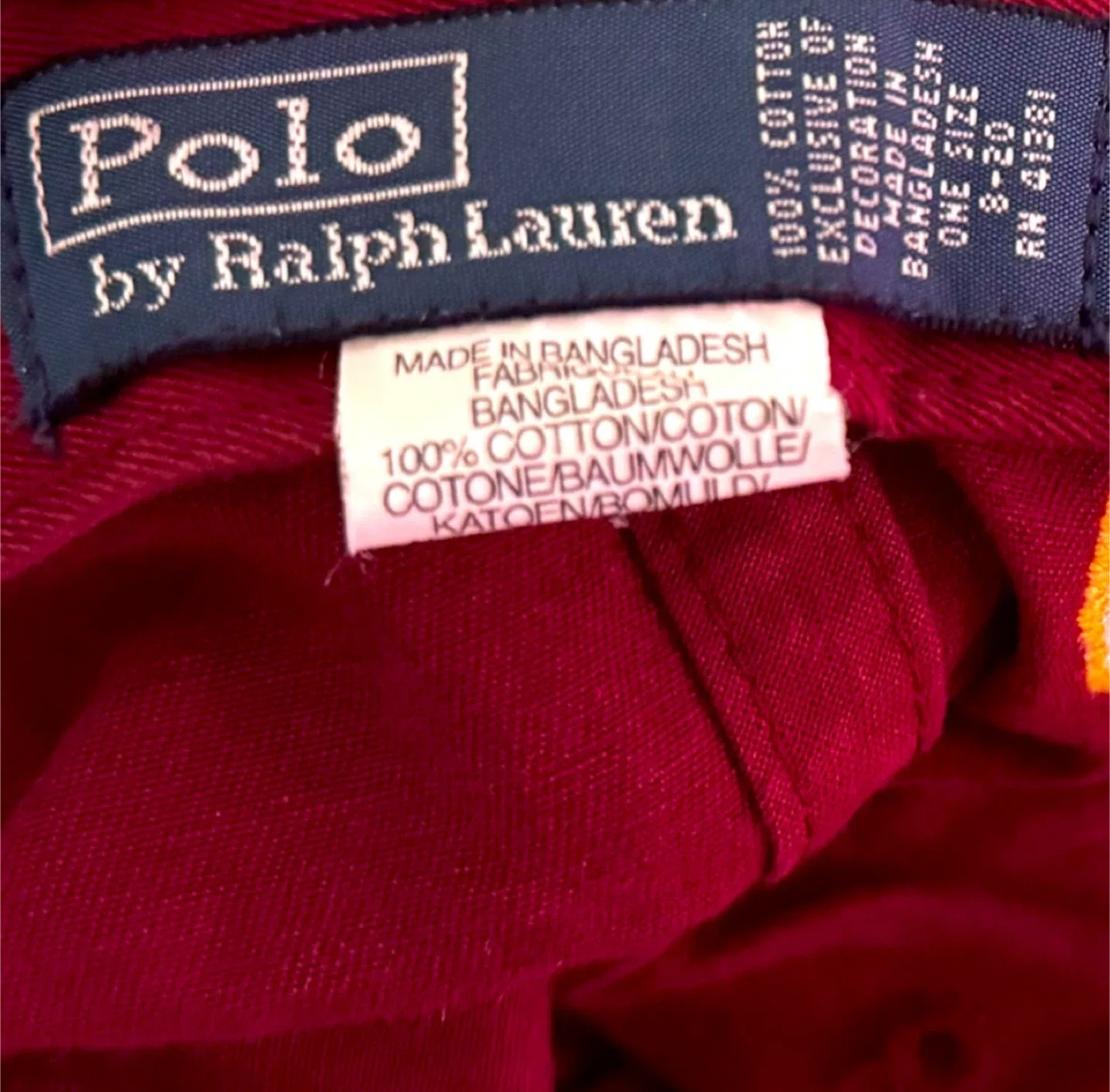 Polo Ralph Lauren Burgundy Cap image indicator(3)