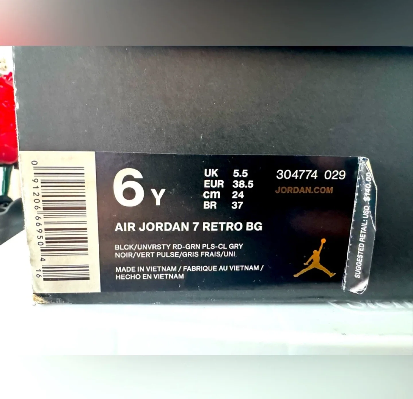 Air Jordan 7 Retro BG "Marvin the Martian" Size 6Y image indicator(2)