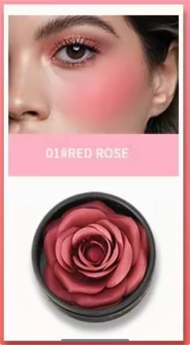 New 3D Rose Powder Blusher - Red Rose - photo 2