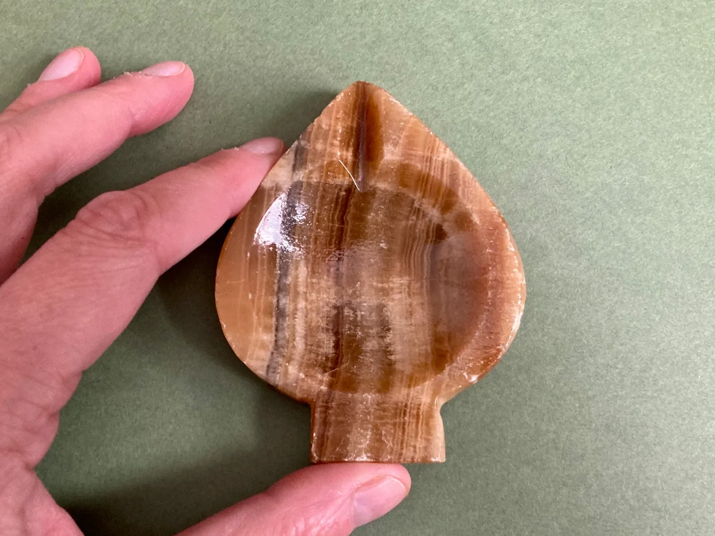 Vintage Onyx Ashtray - Spade image indicator(2)