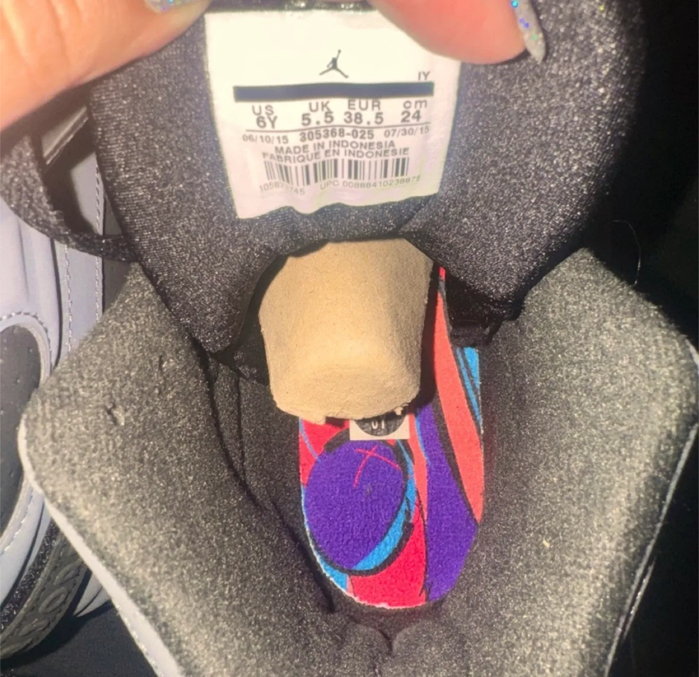 Air Jordan 8 Retro Aqua’s GS Youth Size 6Y image indicator(3)