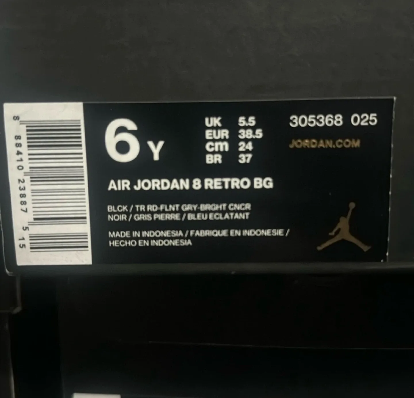 Air Jordan 8 Retro Aqua’s GS Youth Size 6Y image indicator(8)