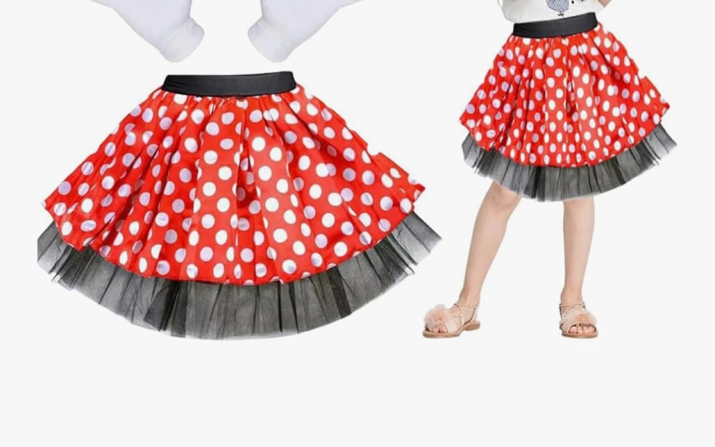 Minnie Mouse Red & Black Skirt - photo 2